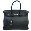 エルメス HERMES バーキン35 □P刻 ブラック SV金具 トリヨン レディース ハンドバッグ