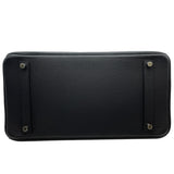 エルメス HERMES バーキン35 □P刻 ブラック SV金具 トリヨン レディース ハンドバッグ