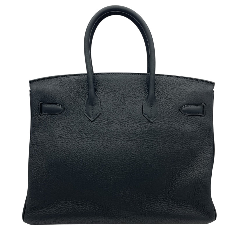 エルメス HERMES バーキン35 □P刻 ブラック SV金具 トリヨン レディース ハンドバッグ
