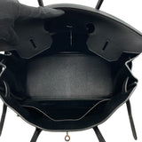 エルメス HERMES バーキン35 □P刻 ブラック SV金具 トリヨン レディース ハンドバッグ