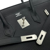 エルメス HERMES バーキン35 □P刻 ブラック SV金具 トリヨン レディース ハンドバッグ