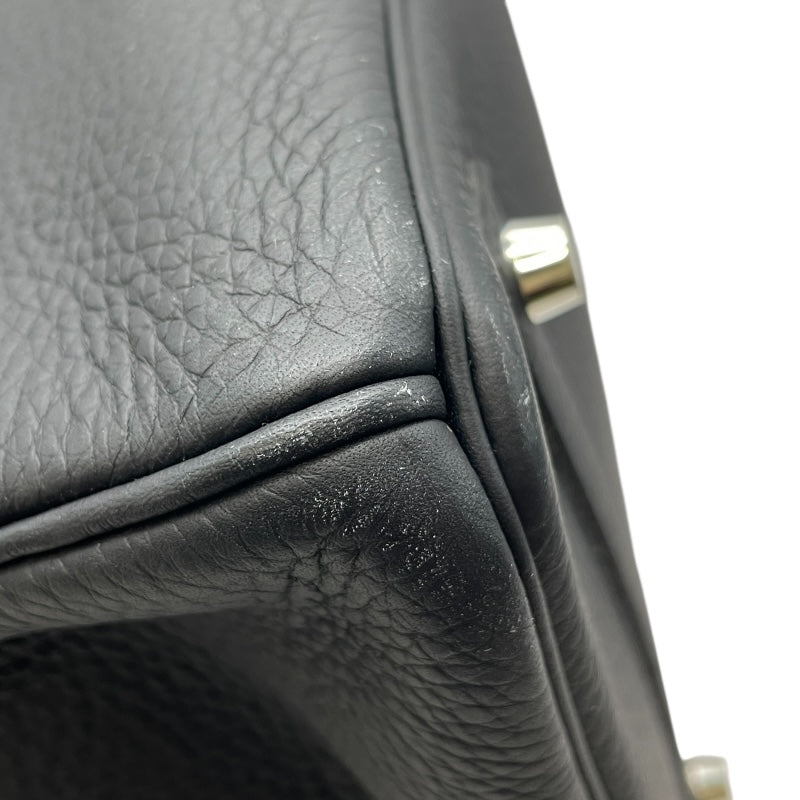 エルメス HERMES バーキン35 □P刻 ブラック SV金具 トリヨン レディース ハンドバッグ