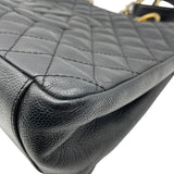 シャネル CHANEL GST チェーントートバッグ A5099512番台 ブラック ゴールド金具 キャビアスキン レディース トートバッグ