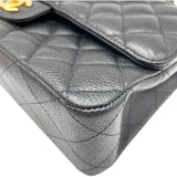 シャネル CHANEL マトラッセ25 A01112 24番台 ブラック キャビアスキン レディース ショルダーバッグ