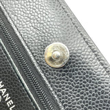 シャネル CHANEL マトラッセ チェーンウォレット AP0250 ブラック　シルバー金具 キャビアスキン レディース ショルダーバッグ