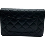 シャネル CHANEL マトラッセ チェーンウォレット AP0250 ブラック　シルバー金具 キャビアスキン レディース ショルダーバッグ