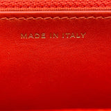 シャネル CHANEL マトラッセ チェーンウォレット A33814 20番台 オレンジ GD金具 キャビア レディース ショルダーバッグ