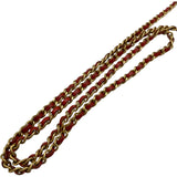 シャネル CHANEL マトラッセ チェーンウォレット A33814 20番台 オレンジ GD金具 キャビア レディース ショルダーバッグ