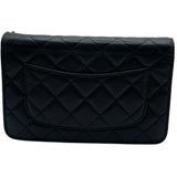 シャネル CHANEL マトラッセ チェーンウォレット AP0250 ブラック GD金具 キャビア レディース ショルダーバッグ