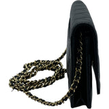 シャネル CHANEL マトラッセ チェーンウォレット AP0250 ブラック GD金具 キャビア レディース ショルダーバッグ