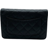 シャネル CHANEL マトラッセ チェーンウォレット A33814 21番台 ブラック GD金具 キャビア レディース ショルダーバッグ