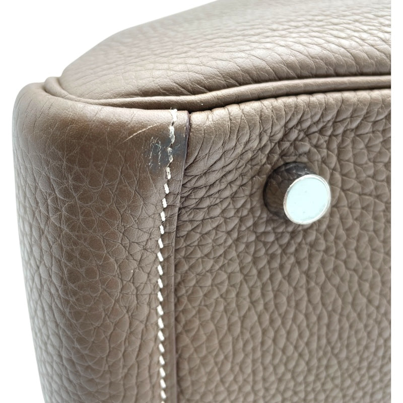 エルメス HERMES リンディ30 X刻印　(2016年製) エトゥープ　シルバー金具 トリヨンクレマンス レディース ショルダーバッグ