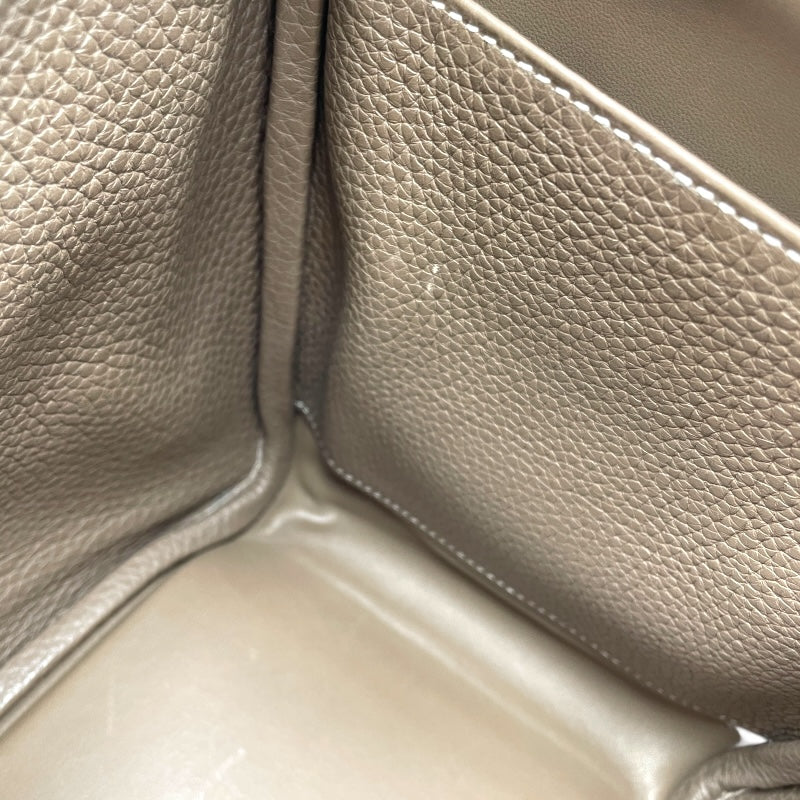 エルメス HERMES リンディ30 X刻印　(2016年製) エトゥープ　シルバー金具 トリヨンクレマンス レディース ショルダーバッグ