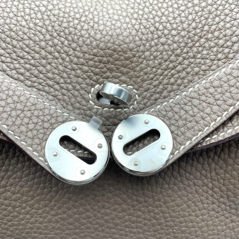 エルメス HERMES リンディ30 X刻印　(2016年製) エトゥープ　シルバー金具 トリヨンクレマンス レディース ショルダーバッグ