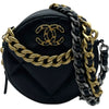 シャネル CHANEL CHANEL19ラウンド チェーンショルダー AP0945 29番台 ブラック GD・SV金具 ラム レディース ショルダーバッグ