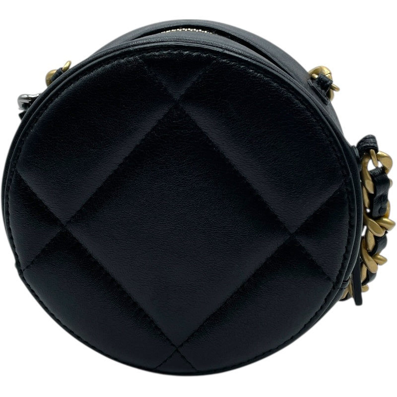 シャネル CHANEL CHANEL19ラウンド チェーンショルダー AP0945 29番台 ブラック GD・SV金具 ラム レディース ショルダーバッグ シャネル CHANEL CHANEL19ラウンド チェーンショルダー AP0945 29番台