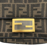 フェンディ FENDI バケットバッグミニ 8BS017 ブラウン キャンバス レディース ショルダーバッグ