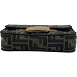 フェンディ FENDI バケットバッグミニ 8BS017 ブラウン キャンバス レディース ショルダーバッグ