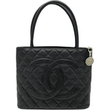 シャネル CHANEL 復刻トート A01804 ブラック キャビア レディース ハンドバッグ