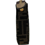 フェンディ FENDI FFバケット スリム クラッチ 8BS073 ブラウン キャンバス レディース ショルダーバッグ