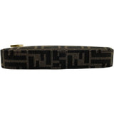 フェンディ FENDI FFバケット スリム クラッチ 8BS073 ブラウン キャンバス レディース ショルダーバッグ