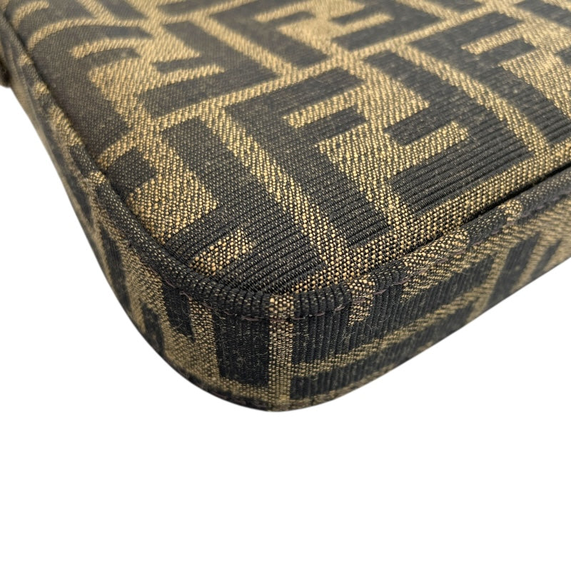 フェンディ FENDI FFバケット スリム クラッチ 8BS073 ブラウン