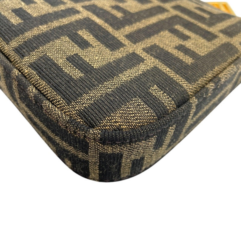 フェンディ FENDI FFバケット スリム クラッチ 8BS073 ブラウン