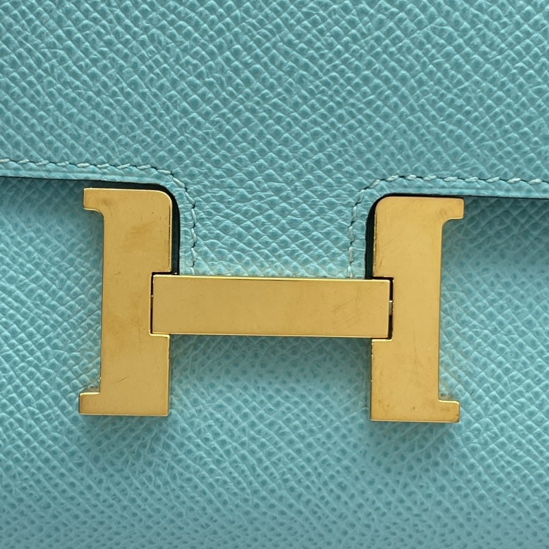 エルメス HERMES コンスタンストゥーゴー Y刻 ブルーアトール GD金具 エプソン レディース ショルダーバッグ