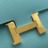 エルメス HERMES コンスタンストゥーゴー Y刻 ブルーアトール GD金具 エプソン レディース ショルダーバッグ