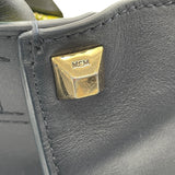 エム・シー・エム MCM ロゴ2WAYトートバッグ ネイビー レザー レディース トートバッグ