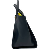 エム・シー・エム MCM ロゴ2WAYトートバッグ ネイビー レザー レディース トートバッグ