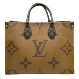 ルイ・ヴィトン LOUIS VUITTON オンザゴー MM M45321 ブラウン モノグラム・ジャイアント・リバース レディース ショルダーバッグ
