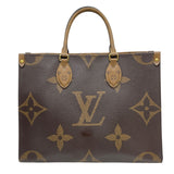 ルイ・ヴィトン LOUIS VUITTON オンザゴー MM M45321 ブラウン モノグラム・ジャイアント・リバース レディース ショルダーバッグ