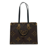 ルイ・ヴィトン LOUIS VUITTON オンザゴー MM M45321 ブラウン モノグラム・ジャイアント・リバース レディース ショルダーバッグ