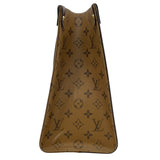 ルイ・ヴィトン LOUIS VUITTON オンザゴー MM M45321 ブラウン モノグラム・ジャイアント・リバース レディース ショルダーバッグ