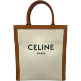 セリーヌ CELINE スモールバーティカルカバ 192082 タン キャンバス/カーフ レディース トートバッグ