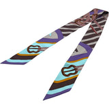 エルメス HERMES ツイリー COACHING ブラウン シルク レディース スカーフ