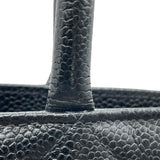 シャネル CHANEL 復刻トート A01804 5番台 ブラック　ゴールド金具 キャビアスキン レディース トートバッグ