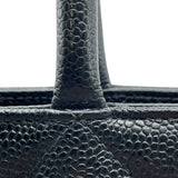 シャネル CHANEL 復刻トート A01804 5番台 ブラック　ゴールド金具 キャビアスキン レディース トートバッグ