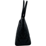 シャネル CHANEL 復刻トート A01804 5番台 ブラック　ゴールド金具 キャビアスキン レディース トートバッグ