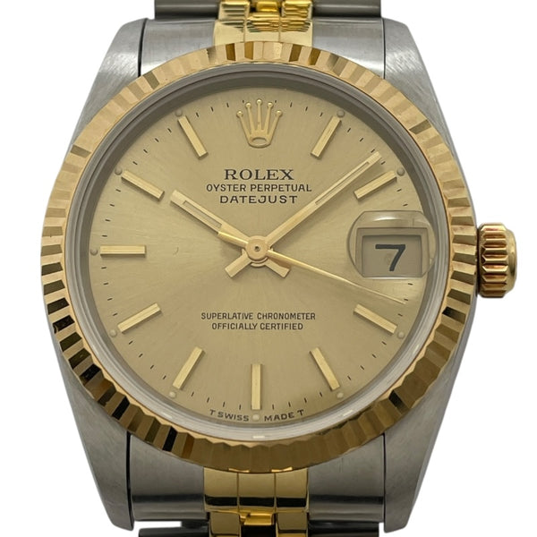 ROLEX 自動巻き 腕時計 シルバー/ゴールド ロレックス ROLEX デイトジャスト 68273 ゴールド K18/SS 自動巻き