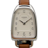 エルメス HERMES ギャロップ GA1.110 ホワイト ステンレススチール レディース 腕時計