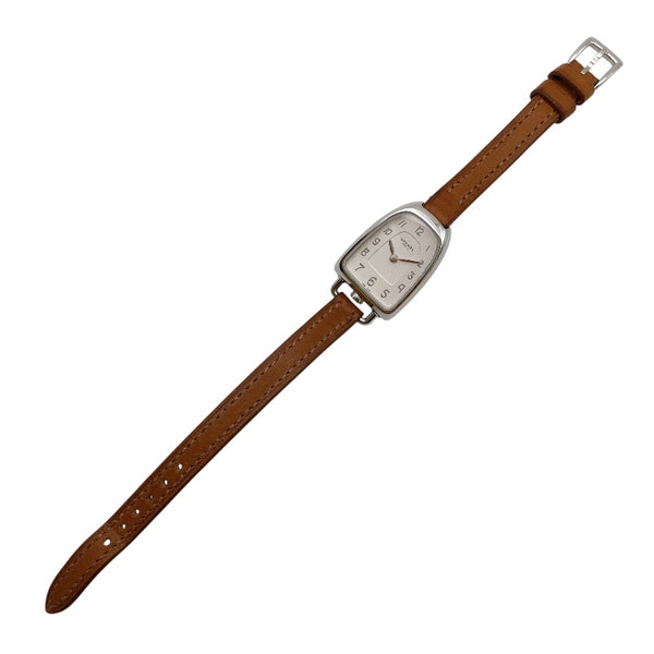 エルメス HERMES ギャロップ GA1.110 ホワイト ステンレススチール レディース 腕時計