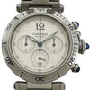 カルティエ Cartier パシャドゥ カルティエ クロノグラフ38mm W31030H3 ホワイト SS 自動巻き メンズ 腕時計