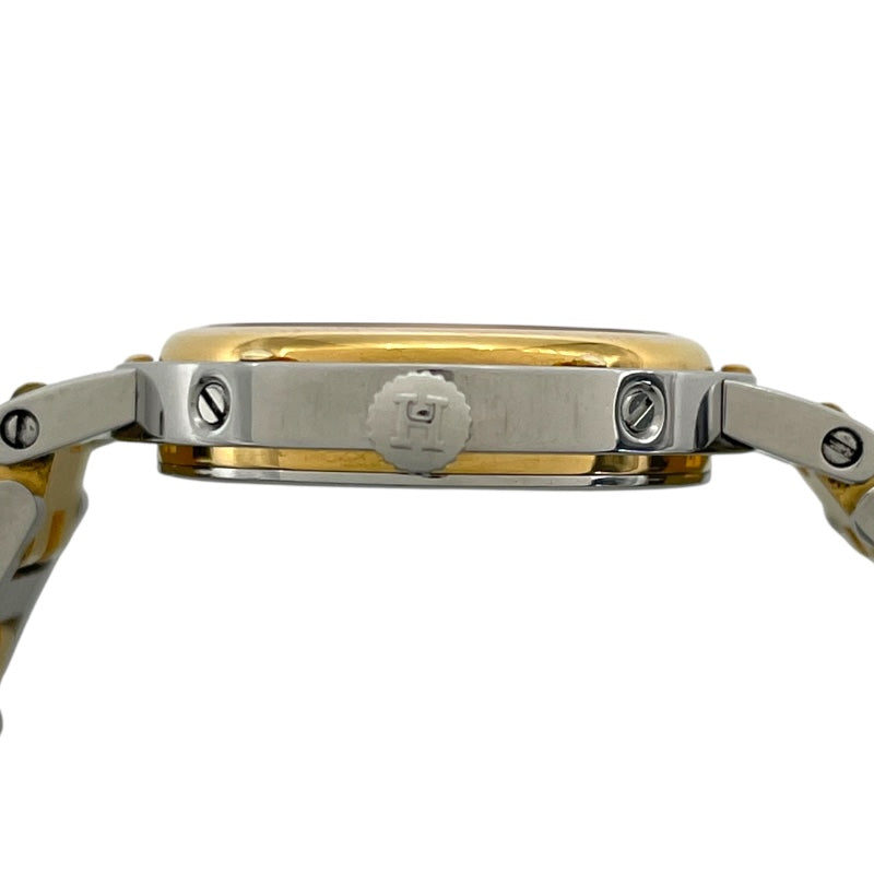 エルメス HERMES クリッパー ベージュ GP/SS クオーツ レディース 腕時計