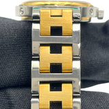 エルメス HERMES クリッパー ベージュ GP/SS クオーツ レディース 腕時計