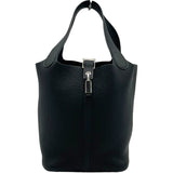 エルメス HERMES ピコタンロックPM A刻 ブラック SV金具 トリヨン レディース ハンドバッグ