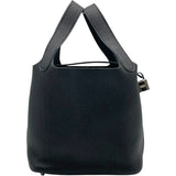 エルメス HERMES ピコタンロックPM A刻 ブラック SV金具 トリヨン レディース ハンドバッグ