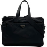 プラダ PRADA クラシック プリーフケース ブラック SV金具 ナイロン メンズ ショルダーバッグ