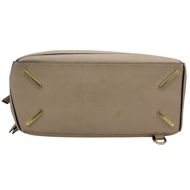 ロエベ LOEWE パズルバッグミディアム ベージュ GD金具 レザー